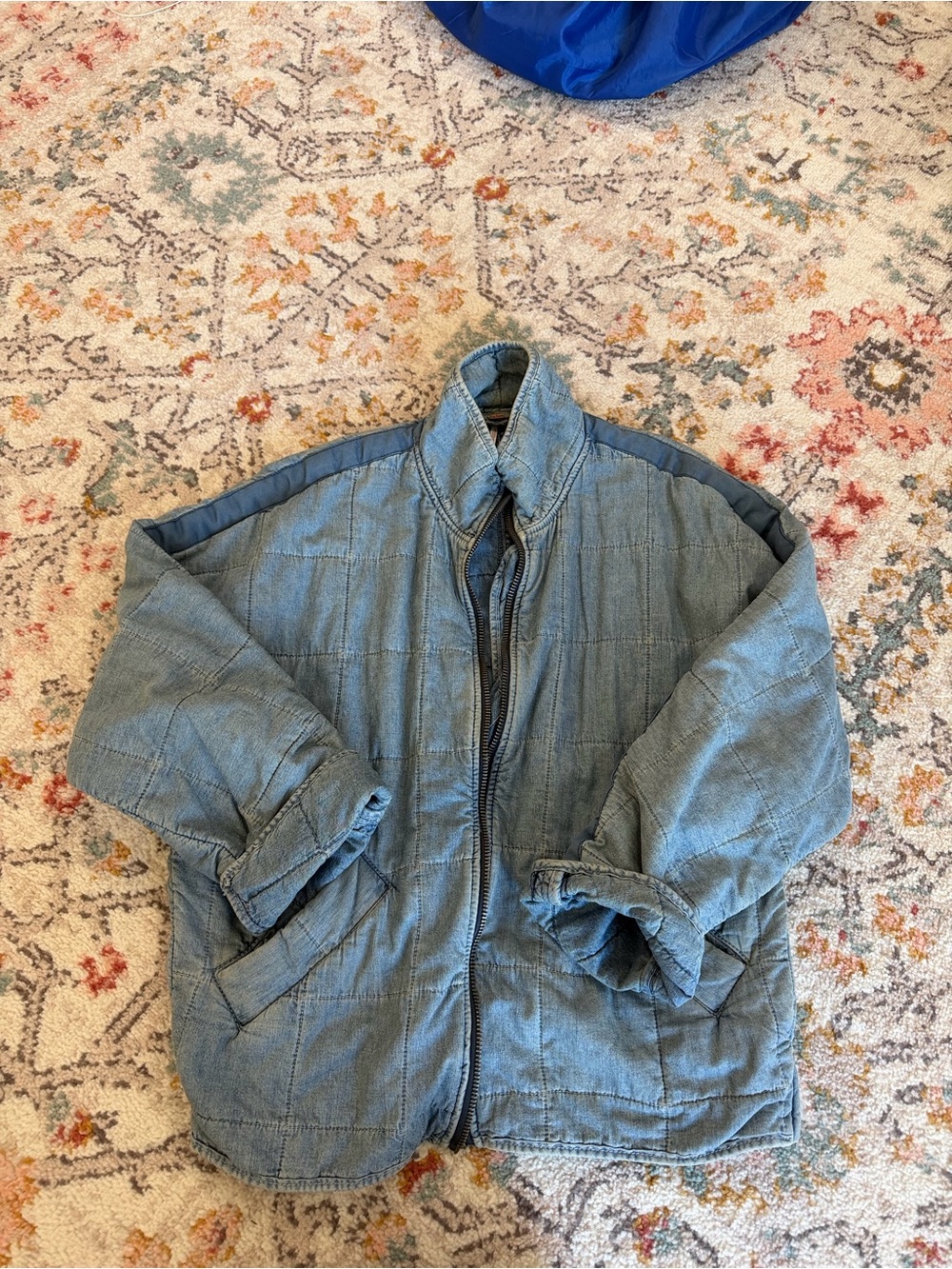 FP quilted denim jacket